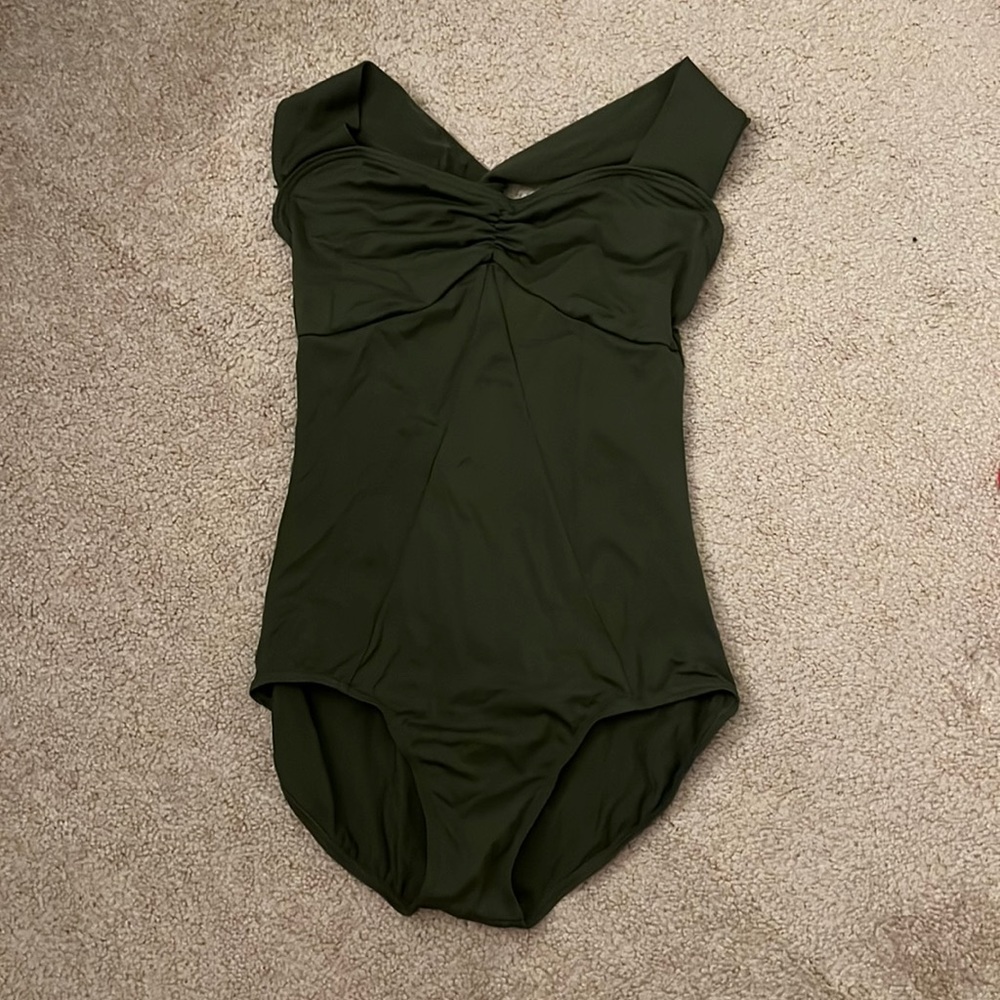 dark green ballet leotard size SA